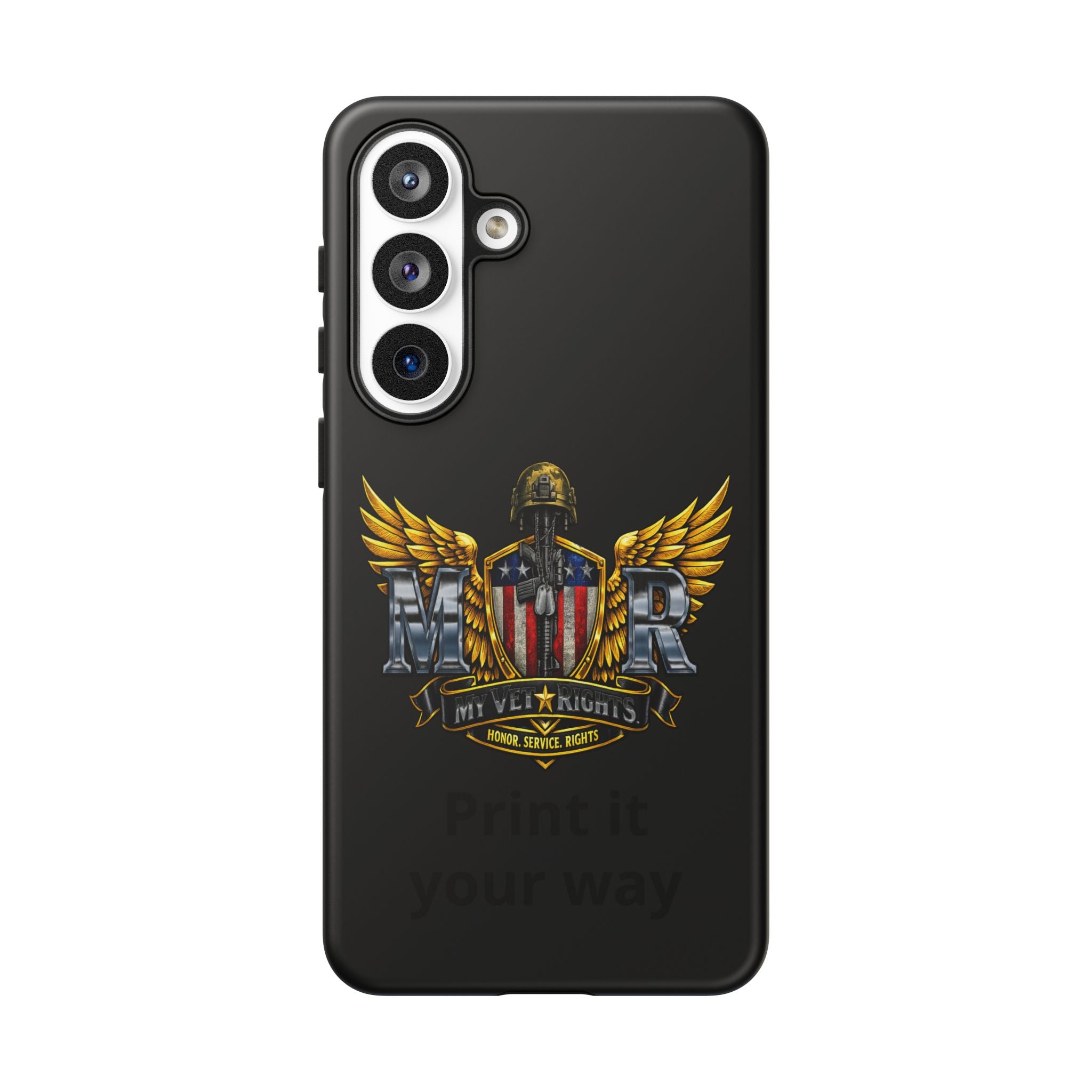 Copy of MyVetRights Phone Case — Patriotic 'MVR' American Shield Design