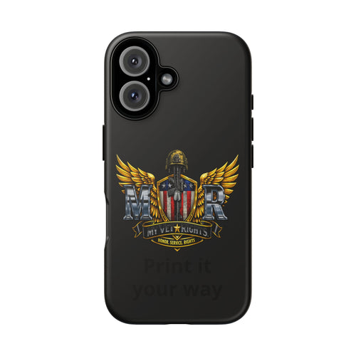 Copy of MyVetRights Phone Case — Patriotic 'MVR' American Shield Design