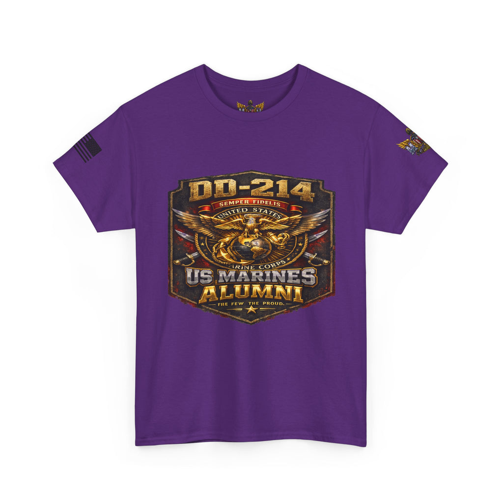 MVR US Marines DD214 Alumni T-Shirt — Veteran Tribute Tee