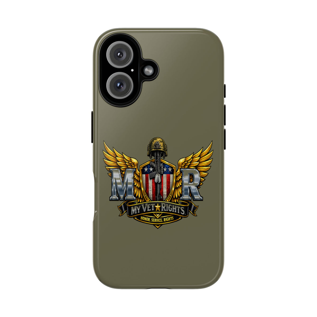 MyVetRights Phone Case — Patriotic 'MVR' American Shield Design