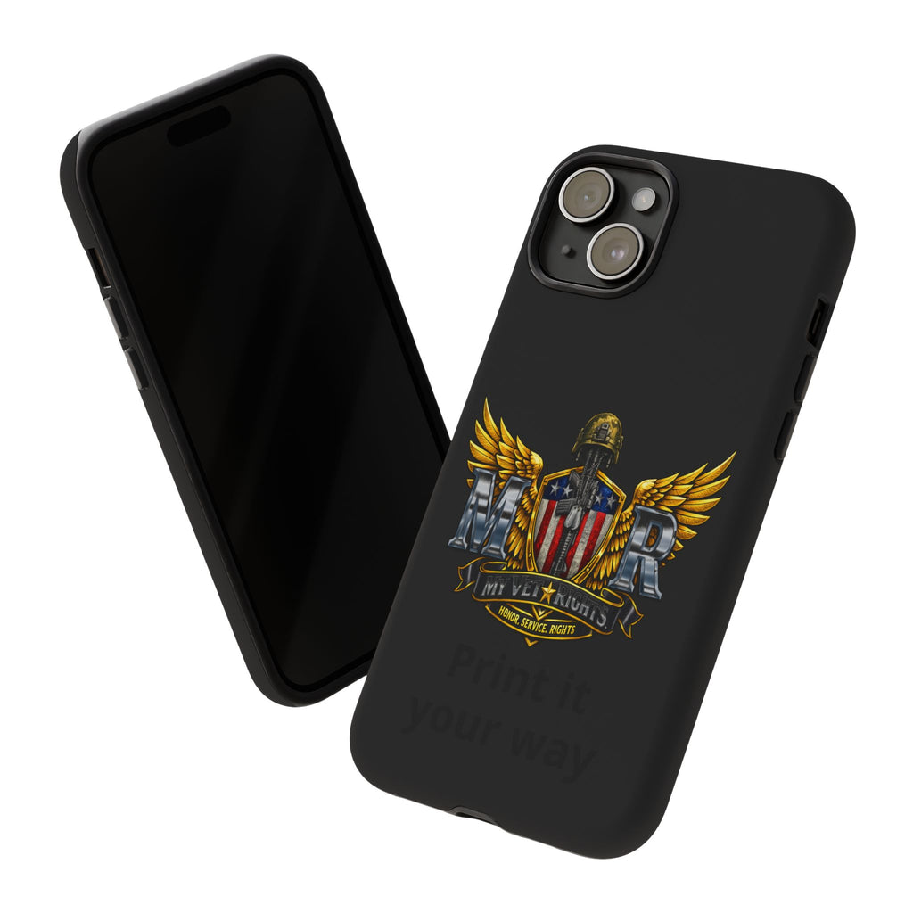 Copy of MyVetRights Phone Case — Patriotic 'MVR' American Shield Design
