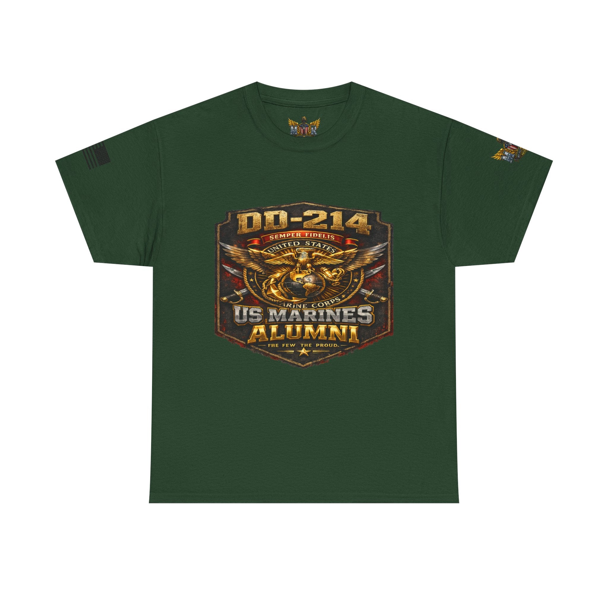MVR US Marines DD214 Alumni T-Shirt — Veteran Tribute Tee