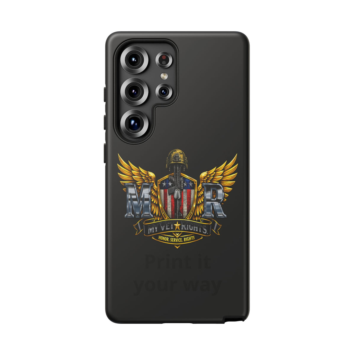Copy of MyVetRights Phone Case — Patriotic 'MVR' American Shield Design