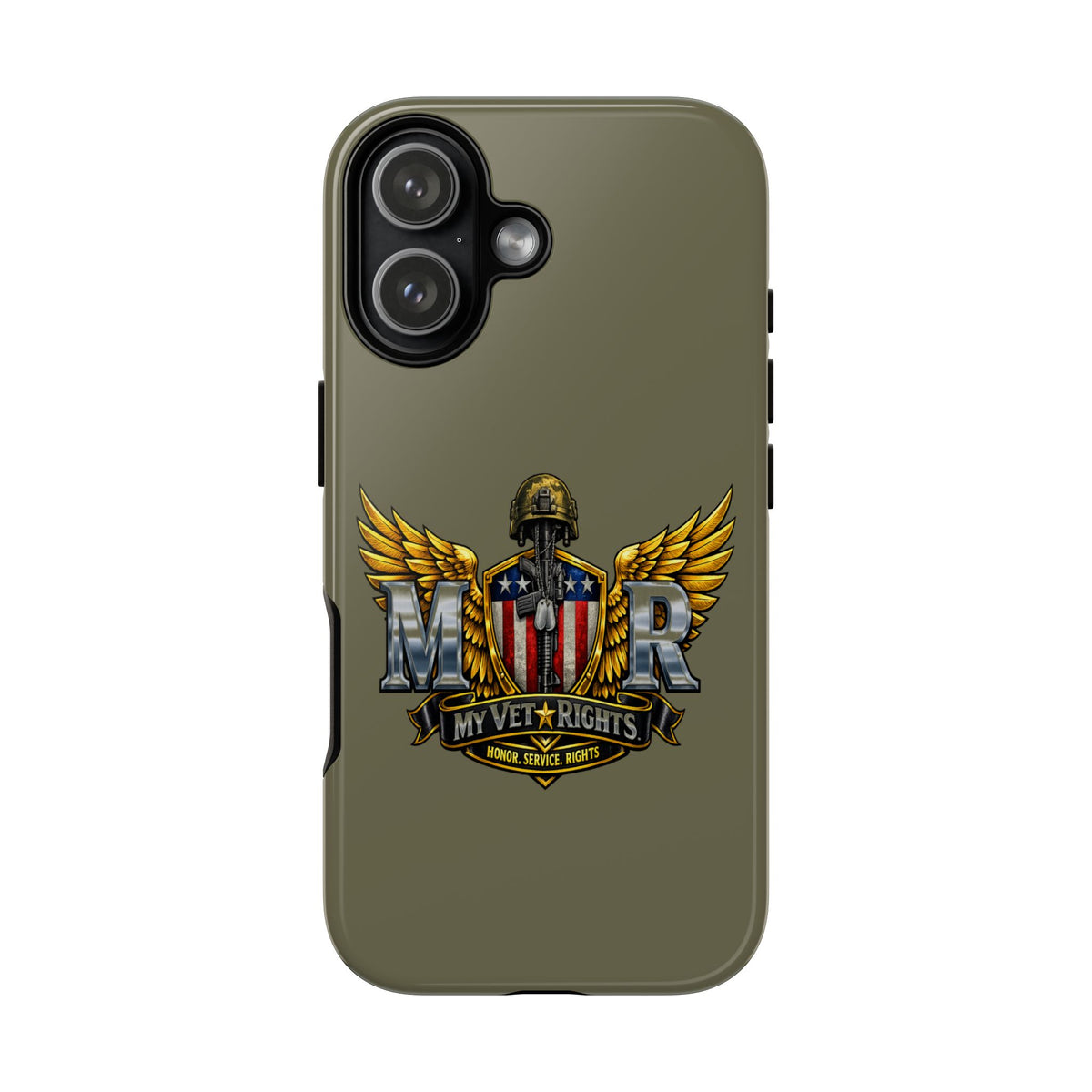 MyVetRights Phone Case — Patriotic 'MVR' American Shield Design