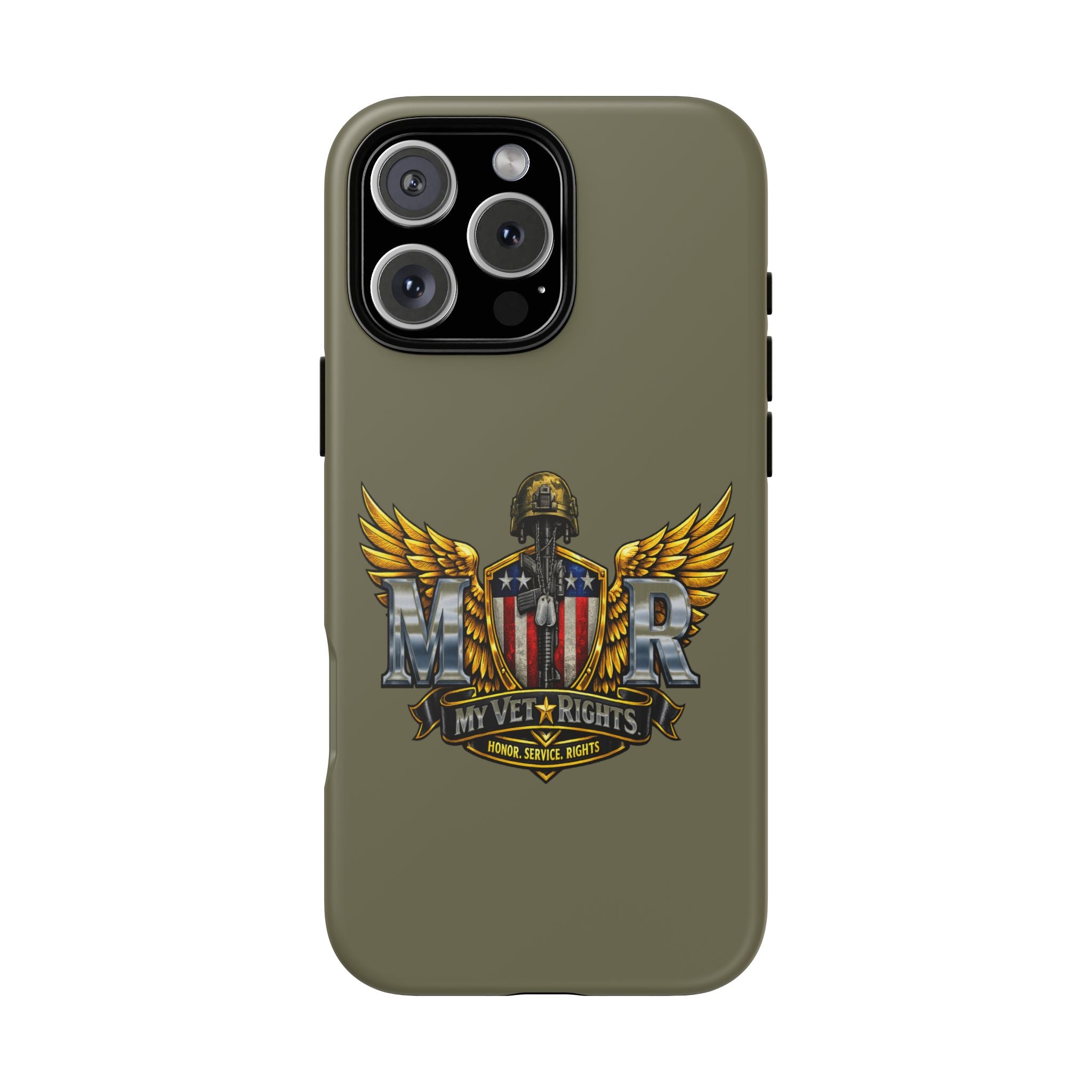 MyVetRights Phone Case — Patriotic 'MVR' American Shield Design
