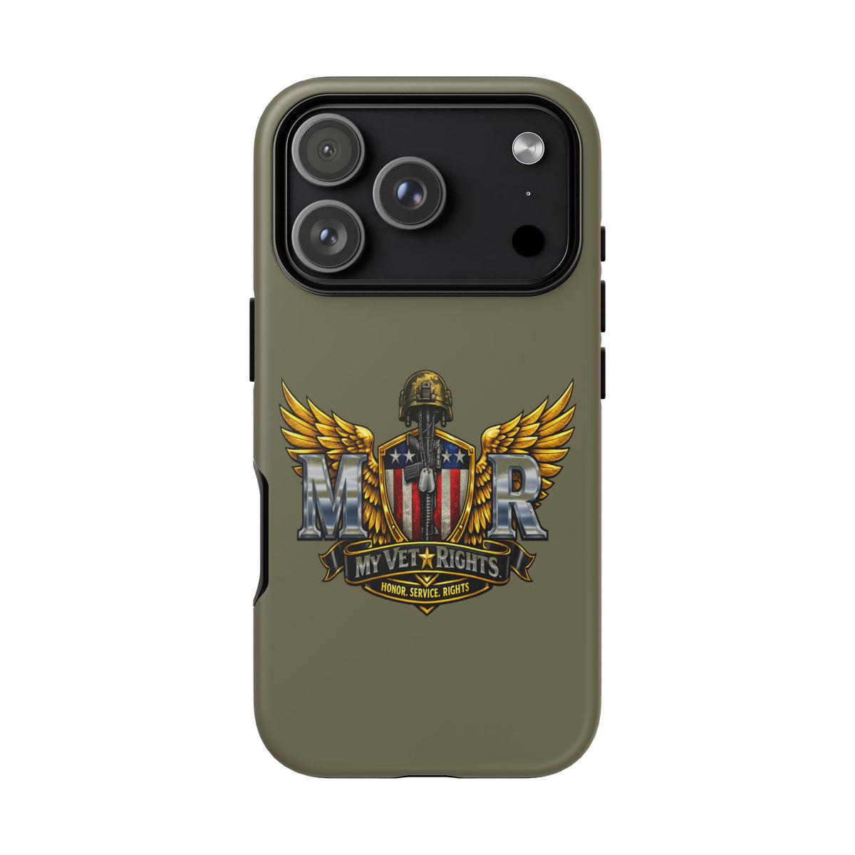 MyVetRights Phone Case — Patriotic 'MVR' American Shield Design