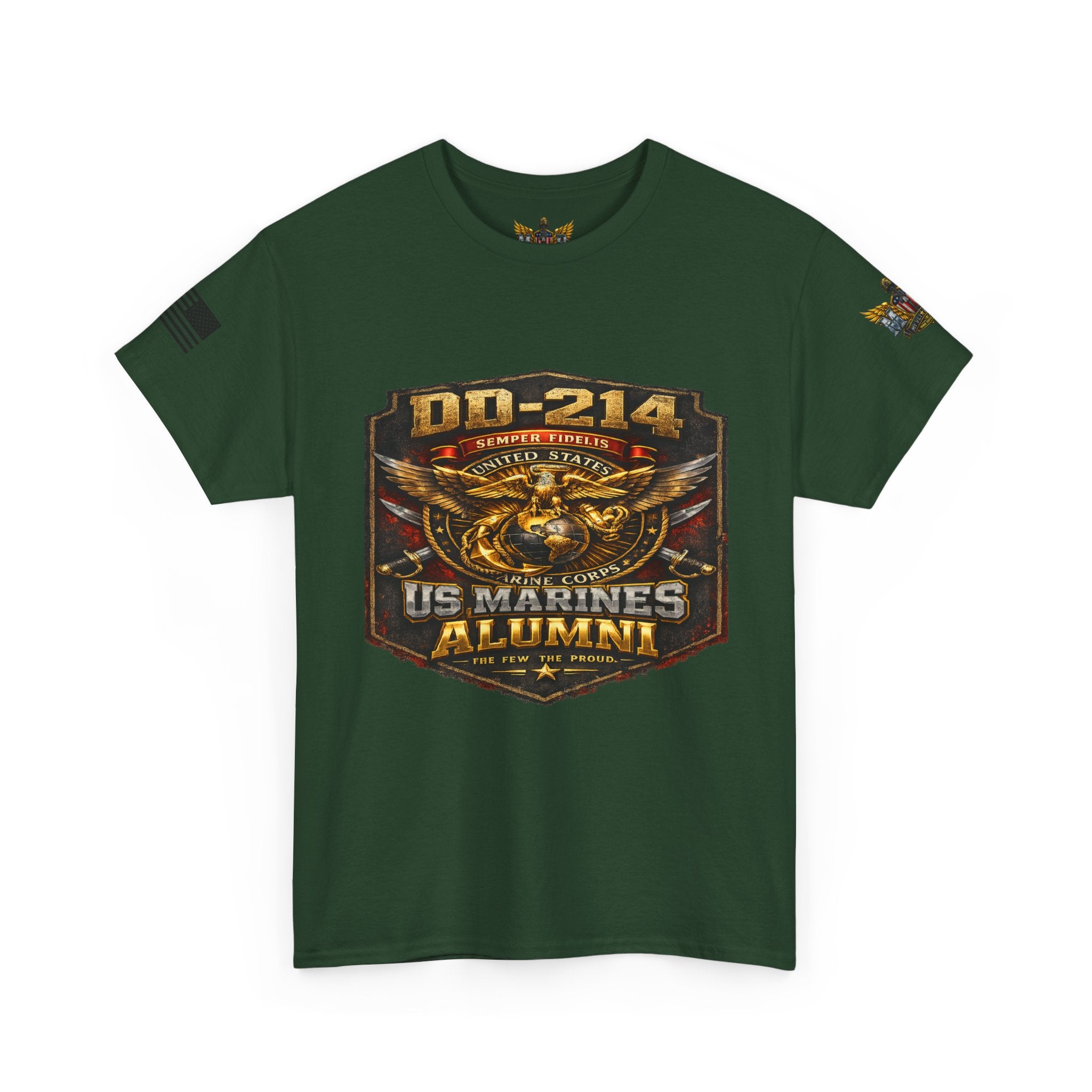 MVR US Marines DD214 Alumni T-Shirt — Veteran Tribute Tee