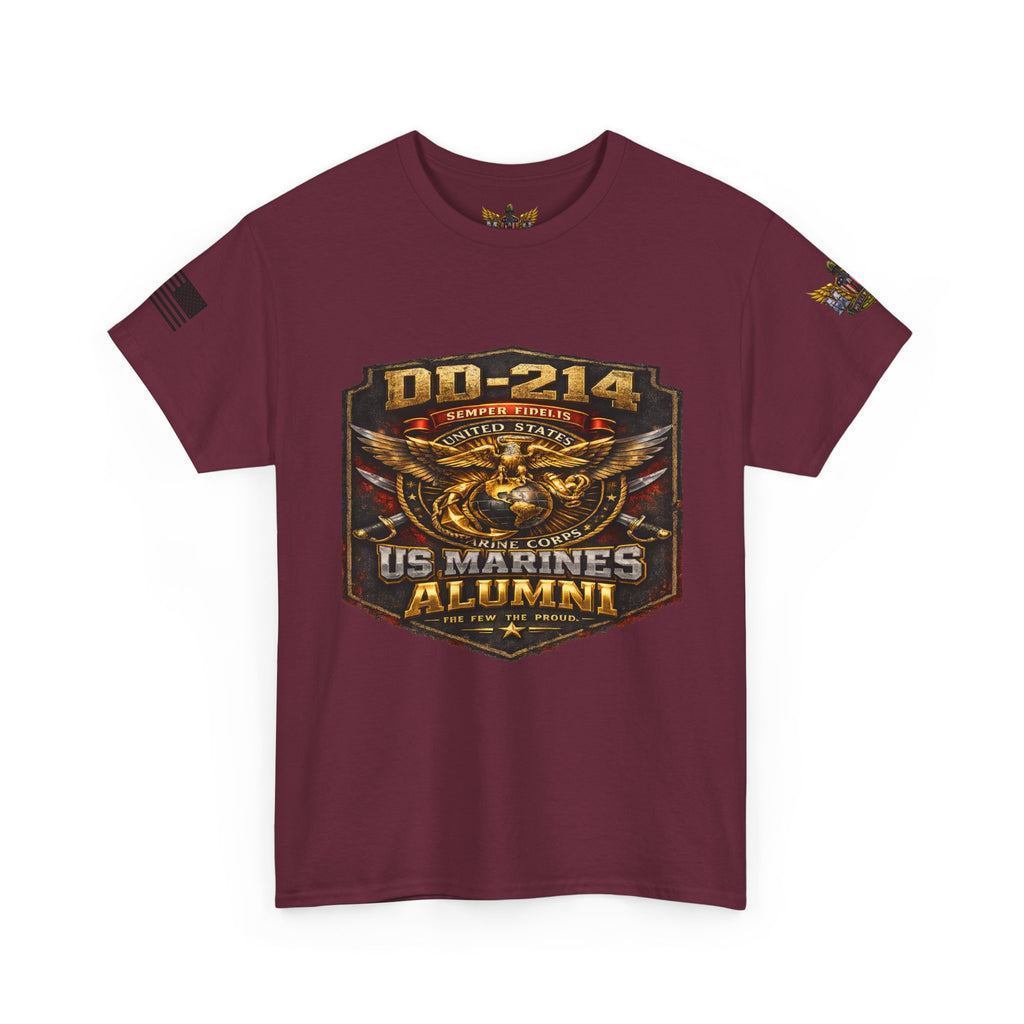 MVR US Marines DD214 Alumni T-Shirt — Veteran Tribute Tee