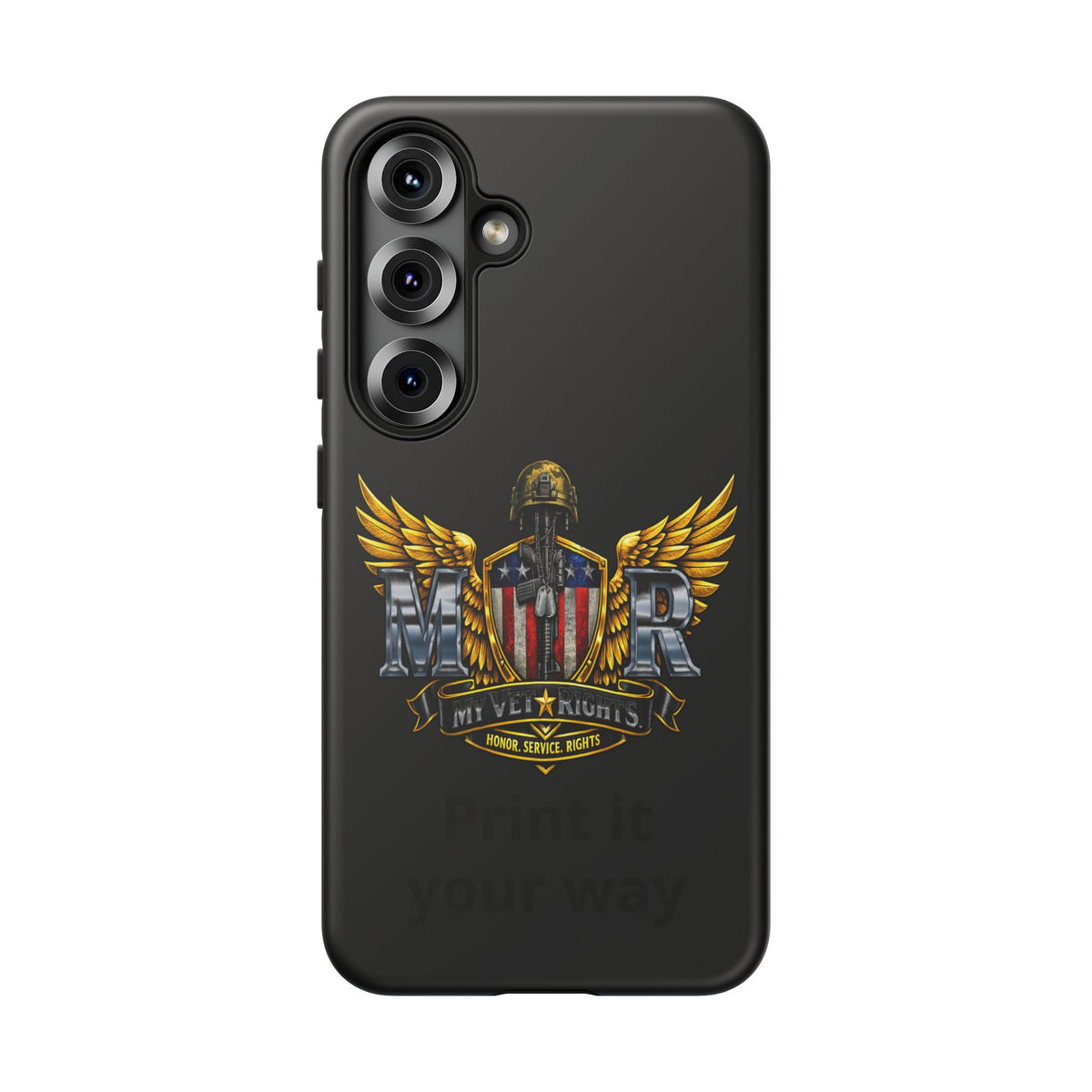 Copy of MyVetRights Phone Case — Patriotic 'MVR' American Shield Design