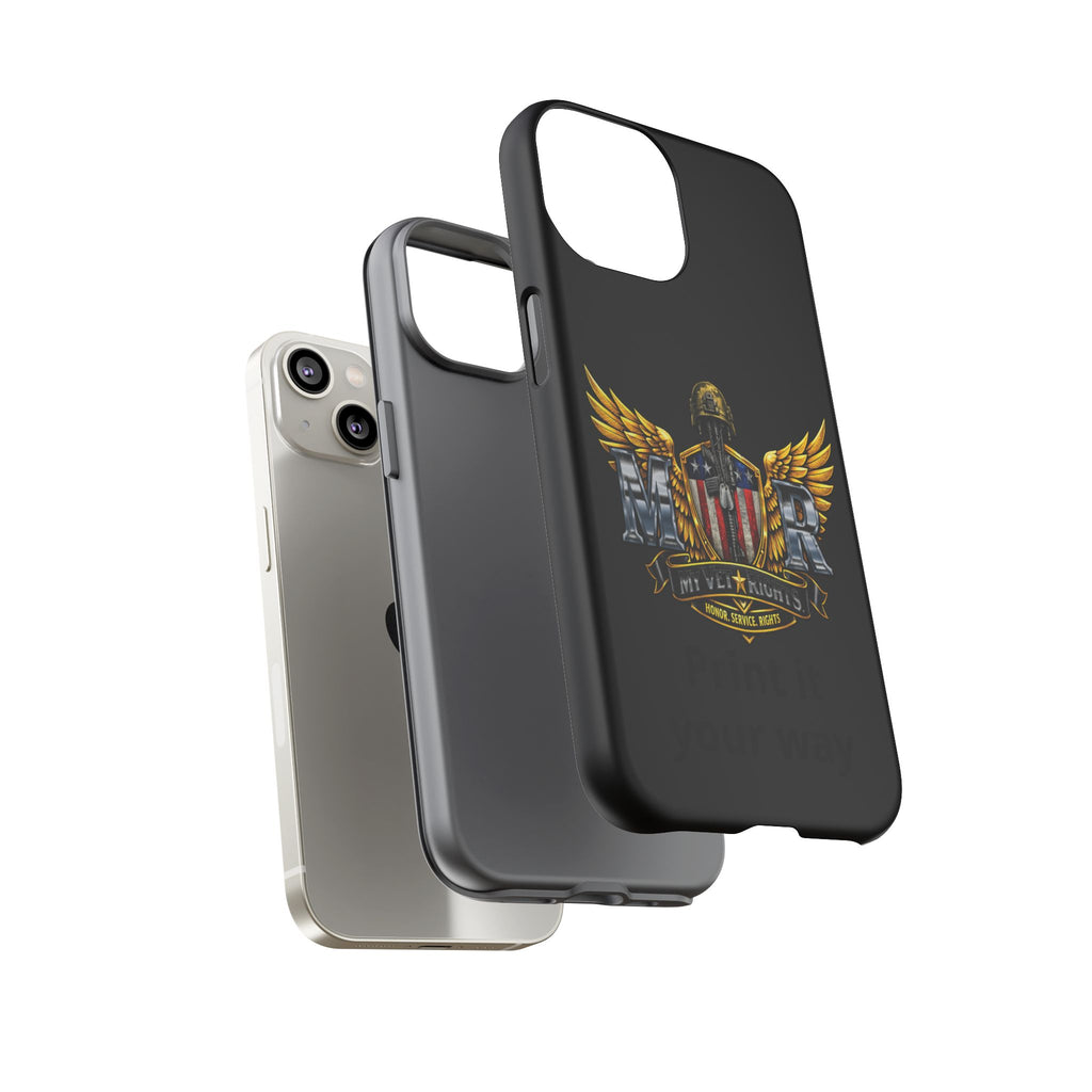 Copy of MyVetRights Phone Case — Patriotic 'MVR' American Shield Design
