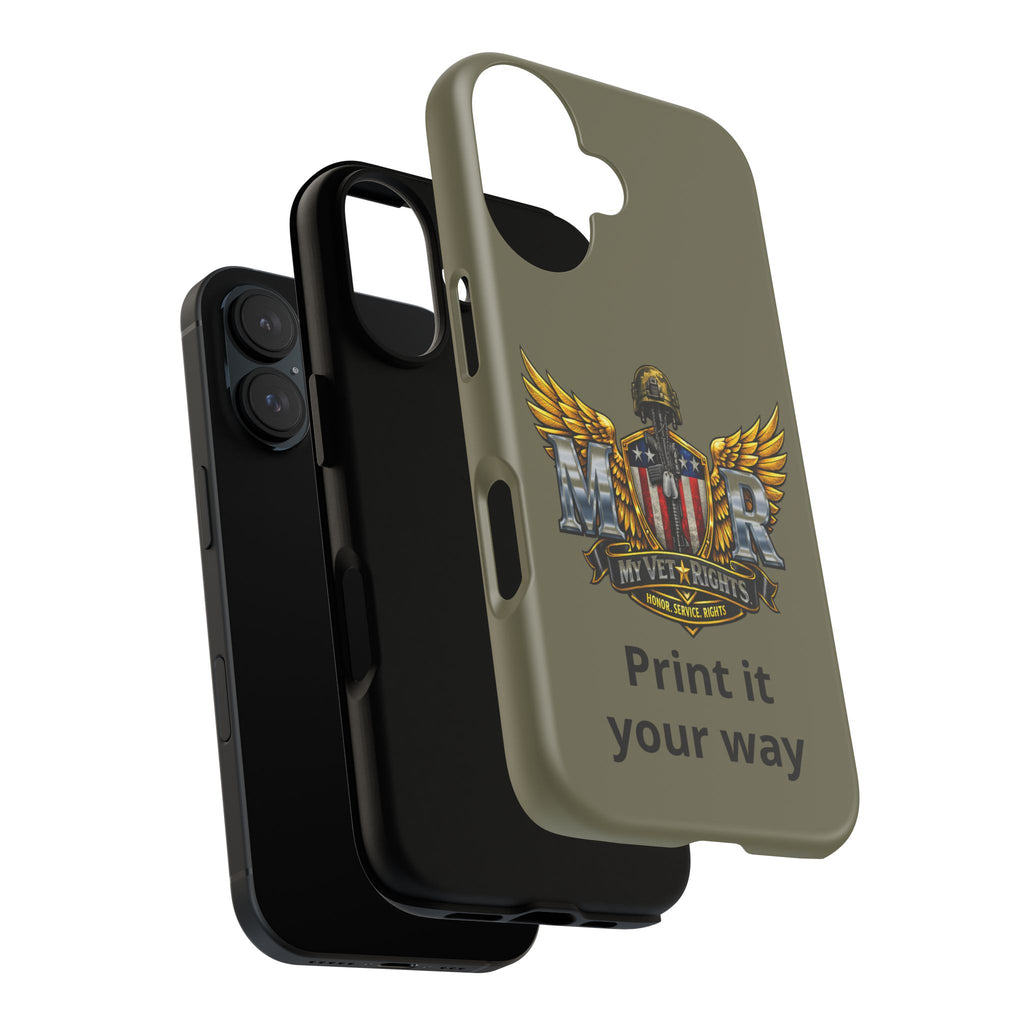 MyVetRights Phone Case — Patriotic 'MVR' American Shield Design
