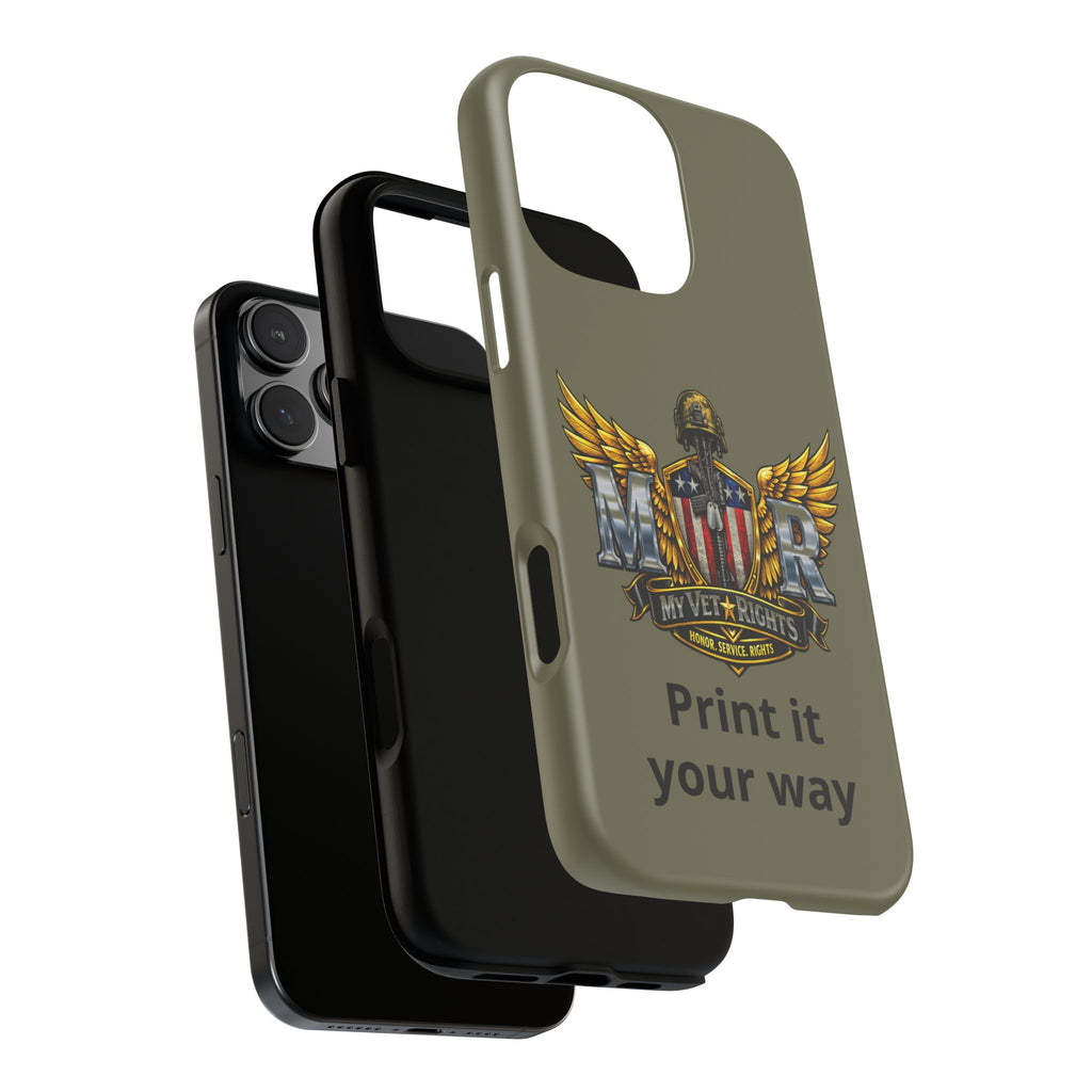 MyVetRights Phone Case — Patriotic 'MVR' American Shield Design