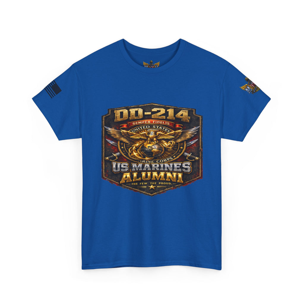 MVR US Marines DD214 Alumni T-Shirt — Veteran Tribute Tee