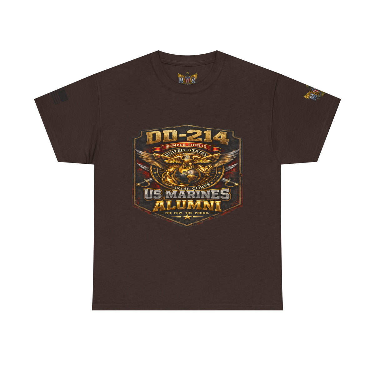 MVR US Marines DD214 Alumni T-Shirt — Veteran Tribute Tee