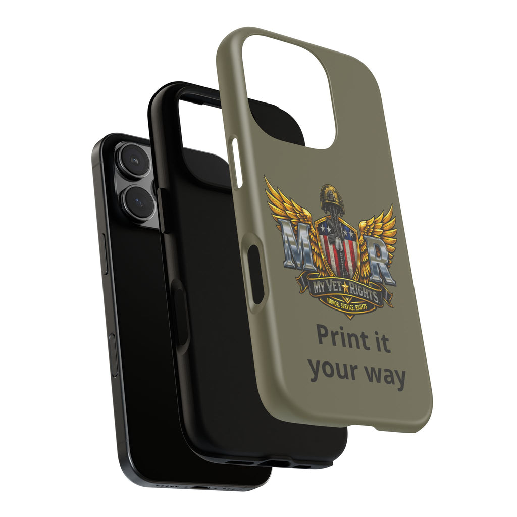 MyVetRights Phone Case — Patriotic 'MVR' American Shield Design