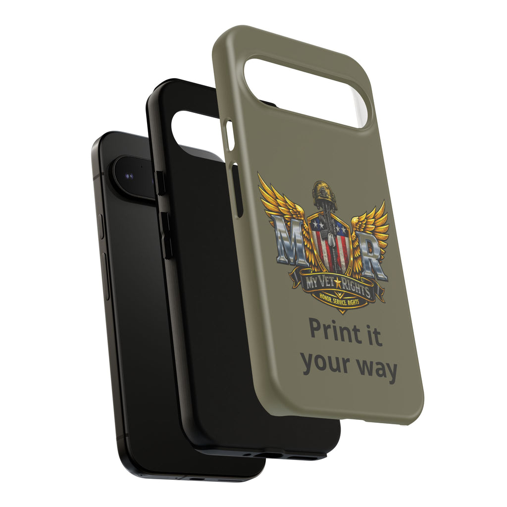 MyVetRights Phone Case — Patriotic 'MVR' American Shield Design