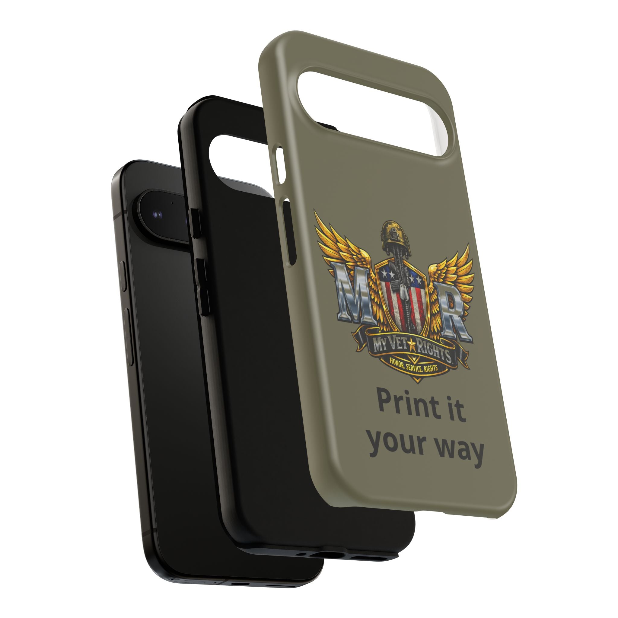 MyVetRights Phone Case — Patriotic 'MVR' American Shield Design