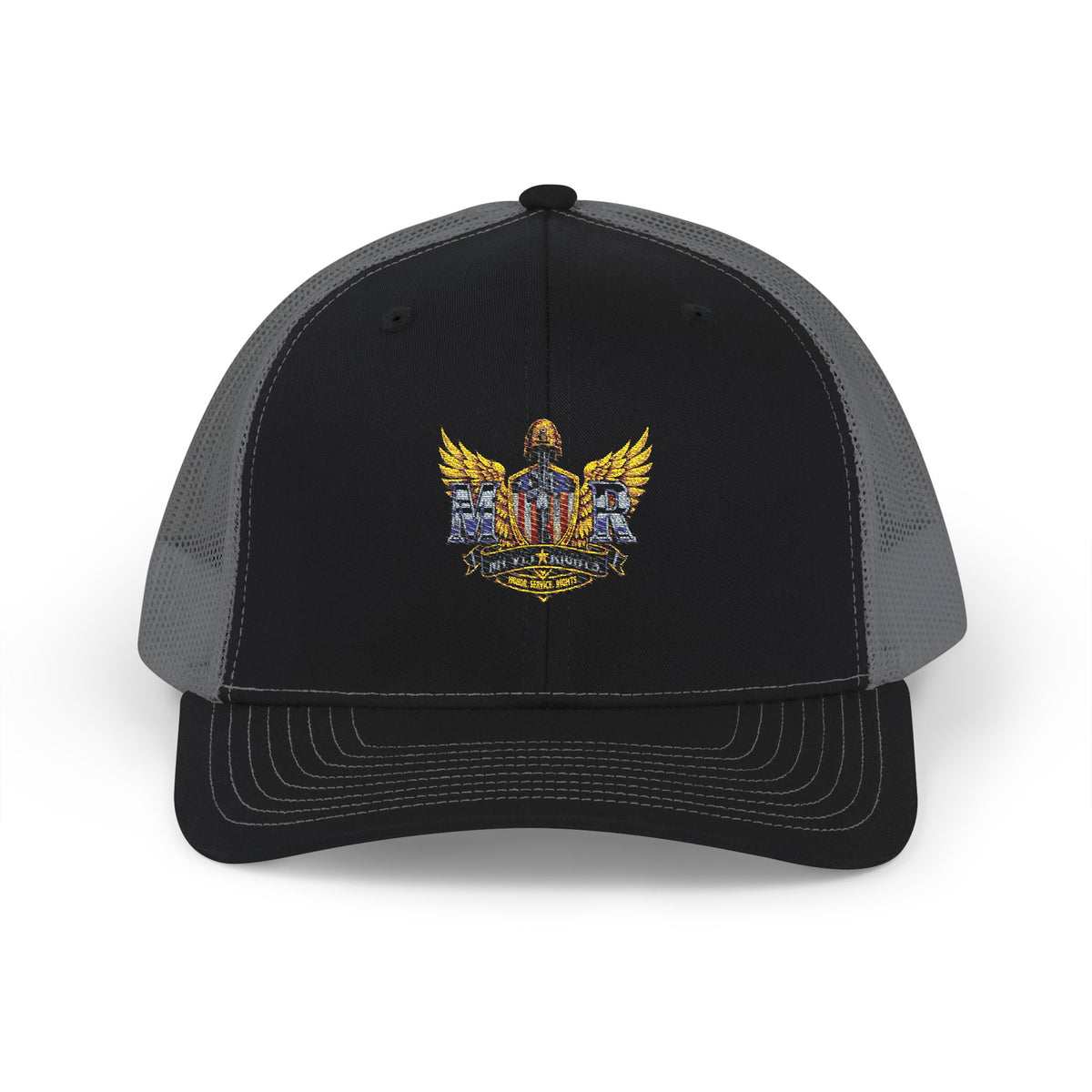 MVR Snapback Trucker Cap — Embroidered Winged Emblem Hat