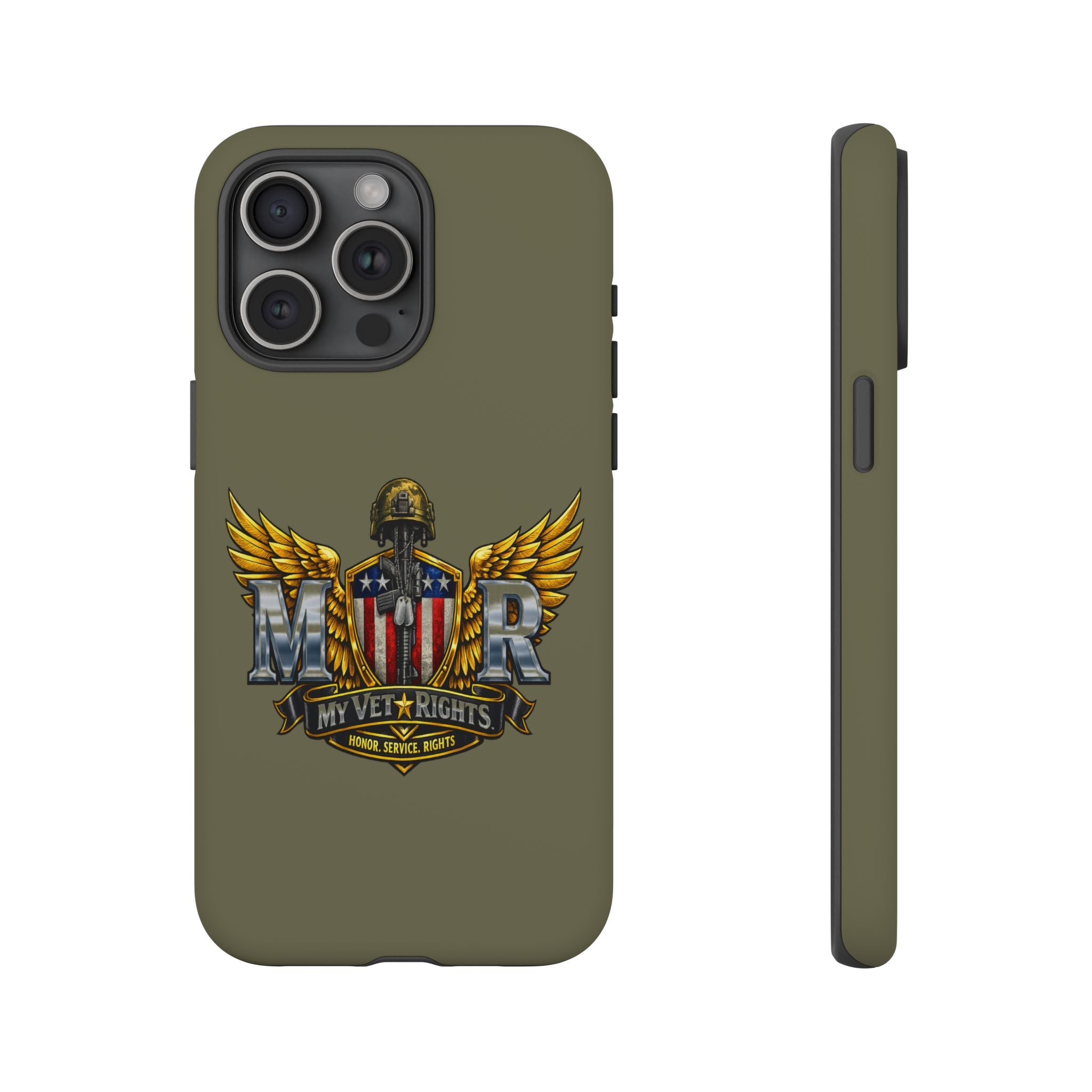 MyVetRights Phone Case — Patriotic 'MVR' American Shield Design