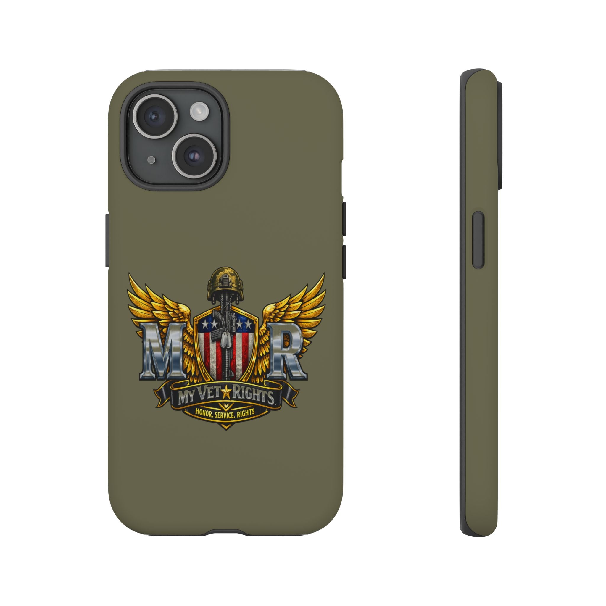 MyVetRights Phone Case — Patriotic 'MVR' American Shield Design