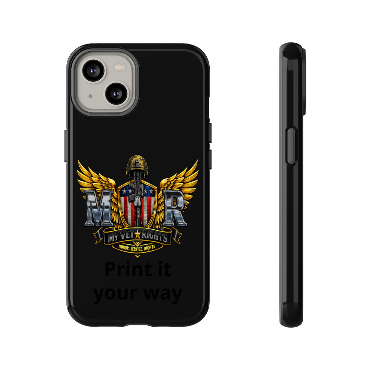 Copy of MyVetRights Phone Case — Patriotic 'MVR' American Shield Design