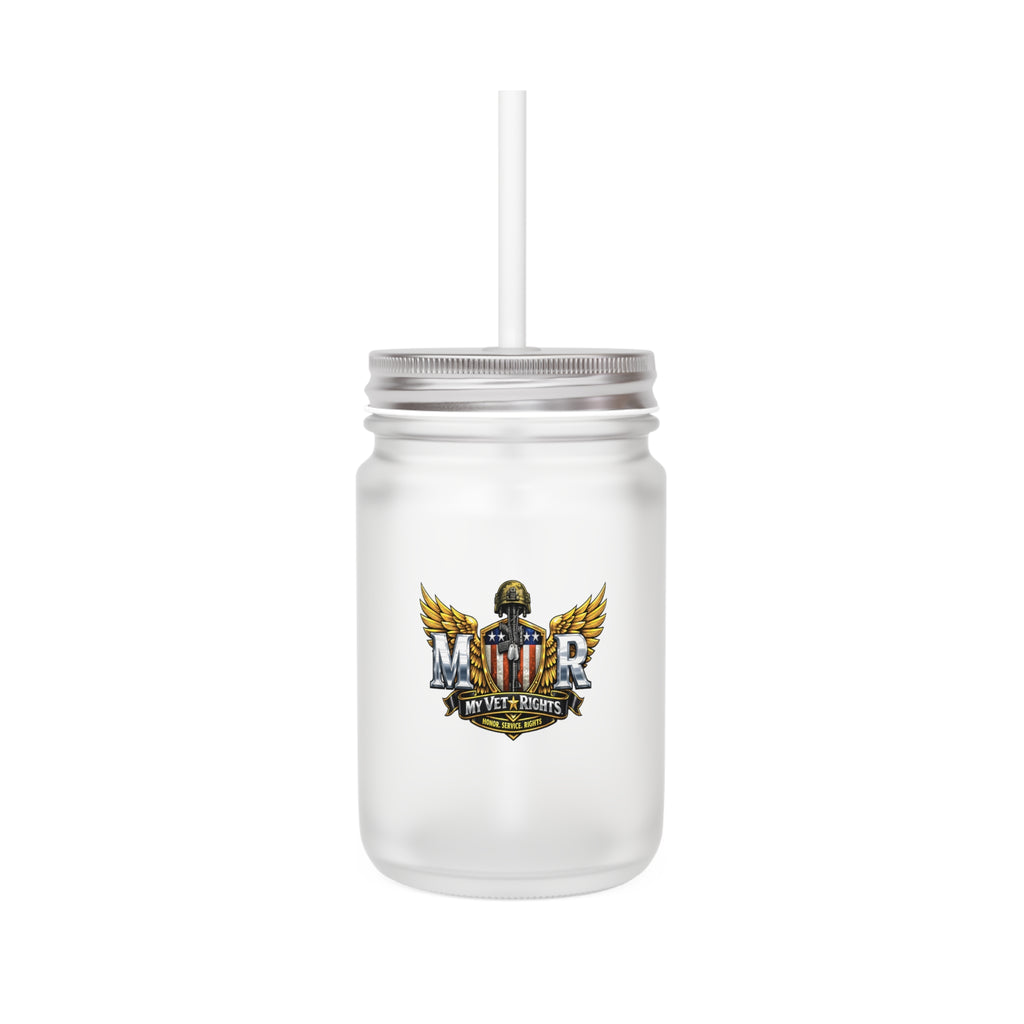 MVR military emblem Mason Jar | Veteran patriotic Mason Jar