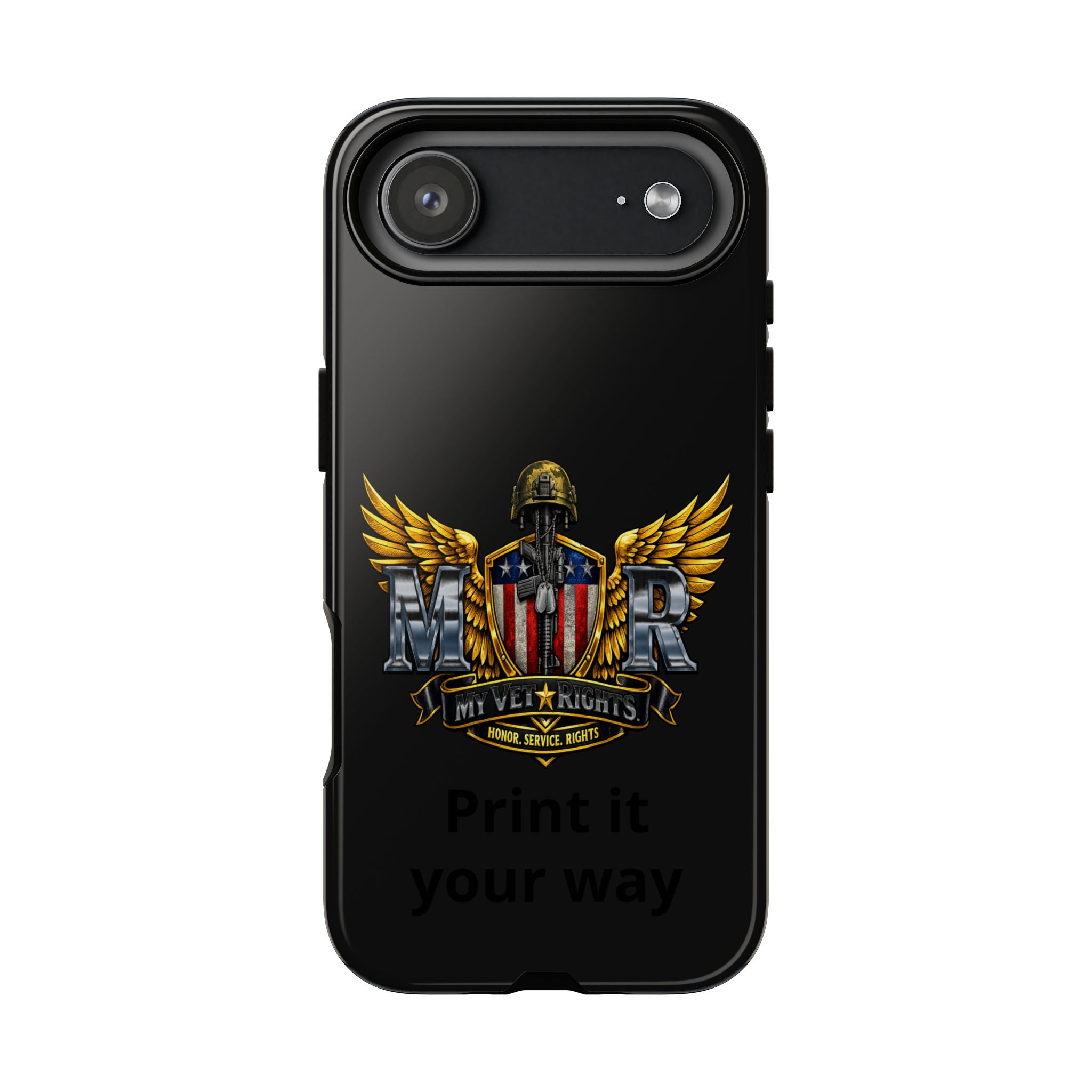 Copy of MyVetRights Phone Case — Patriotic 'MVR' American Shield Design
