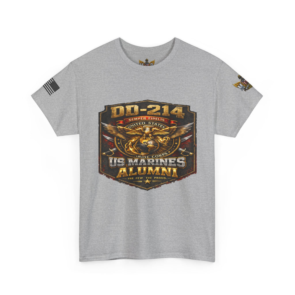 MVR US Marines DD214 Alumni T-Shirt — Veteran Tribute Tee