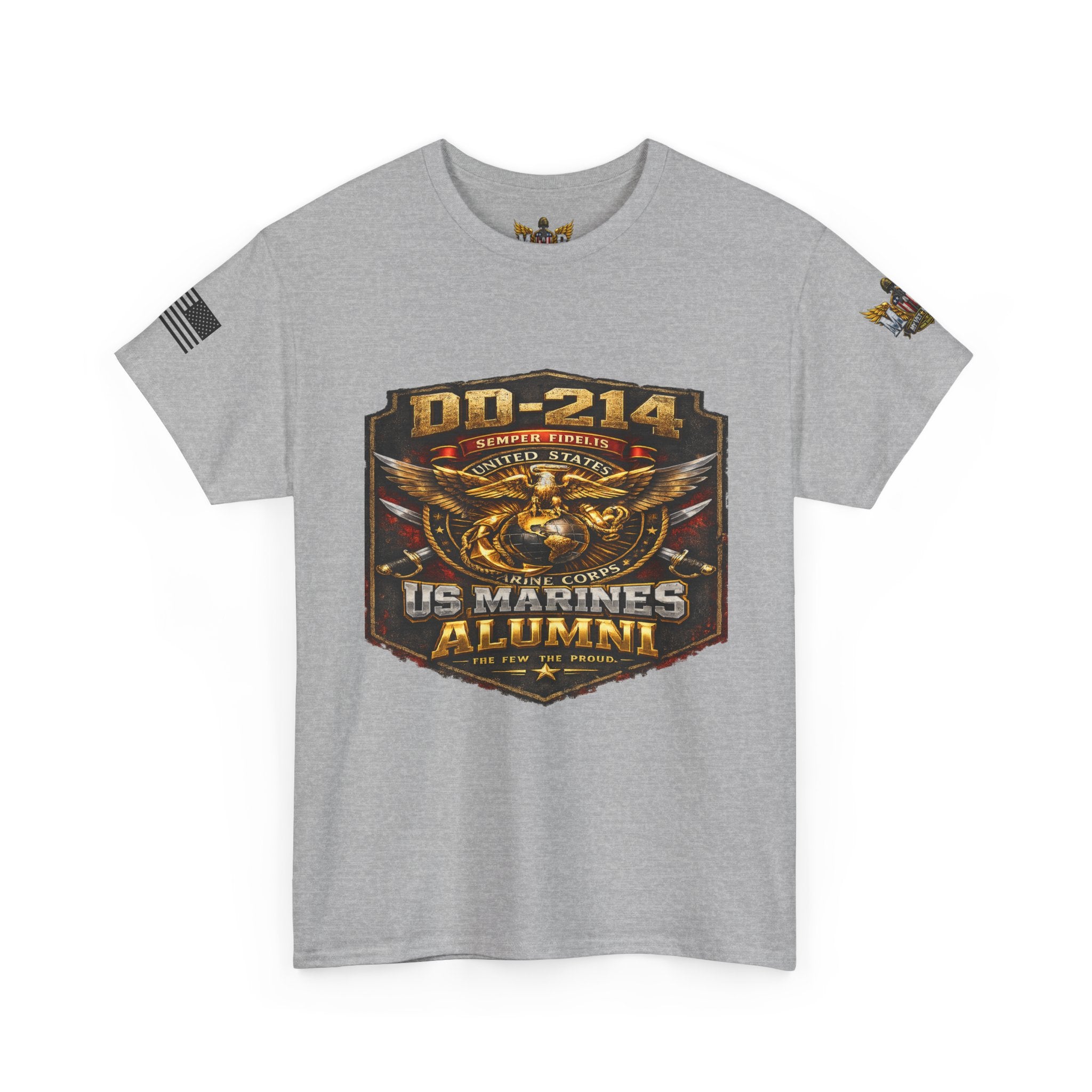 MVR US Marines DD214 Alumni T-Shirt — Veteran Tribute Tee