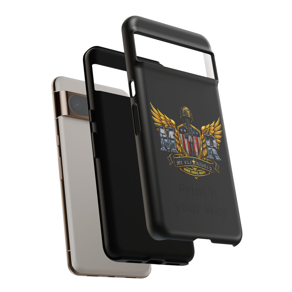 Copy of MyVetRights Phone Case — Patriotic 'MVR' American Shield Design