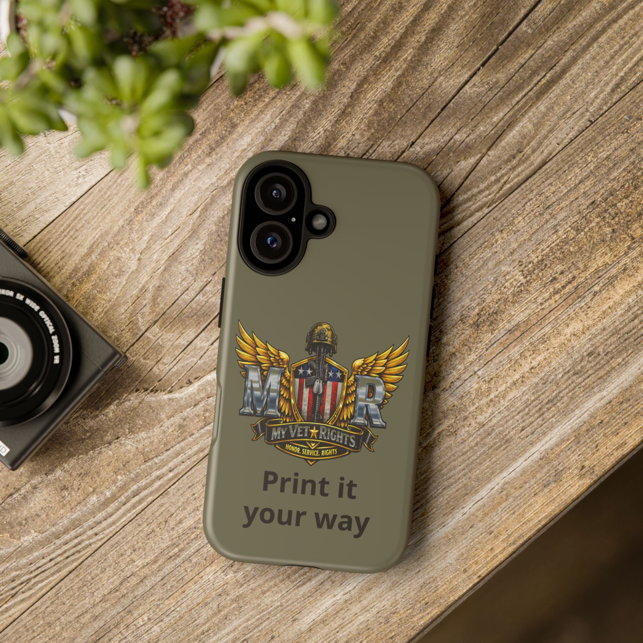 MyVetRights Phone Case — Patriotic 'MVR' American Shield Design