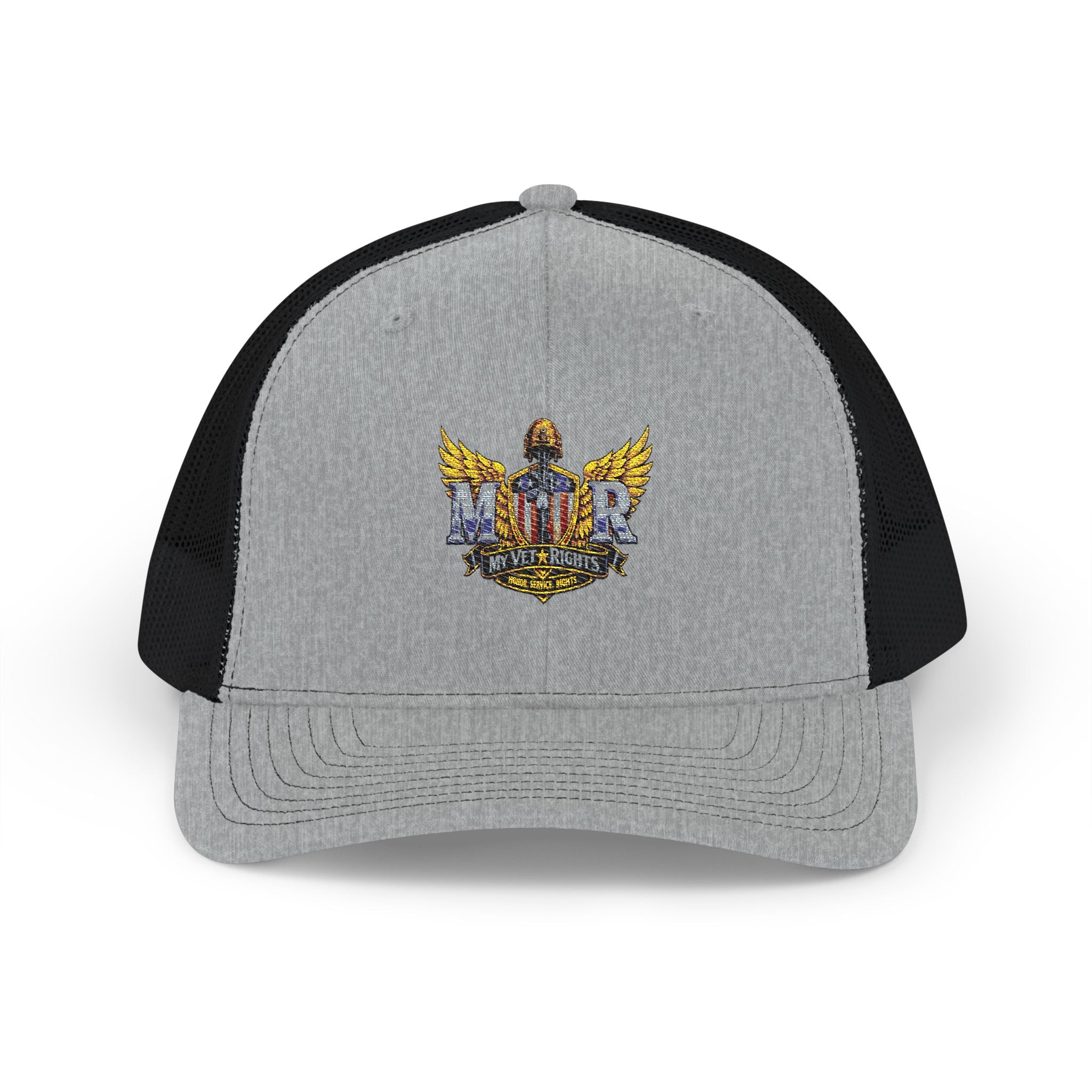 MVR Snapback Trucker Cap — Embroidered Winged Emblem Hat