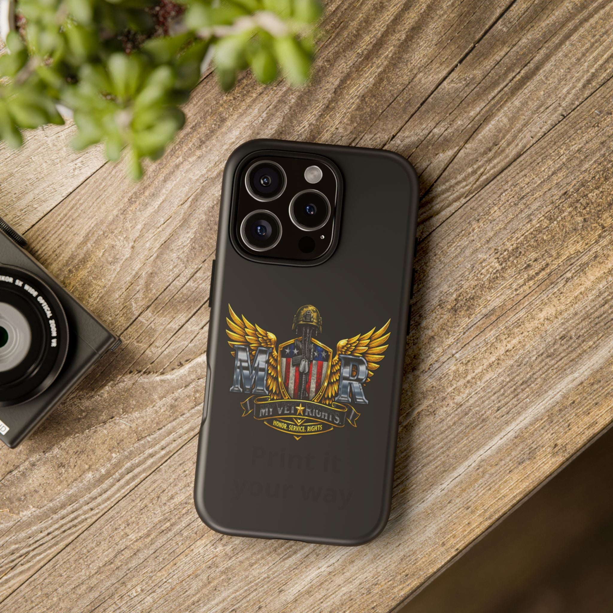 Copy of MyVetRights Phone Case — Patriotic 'MVR' American Shield Design