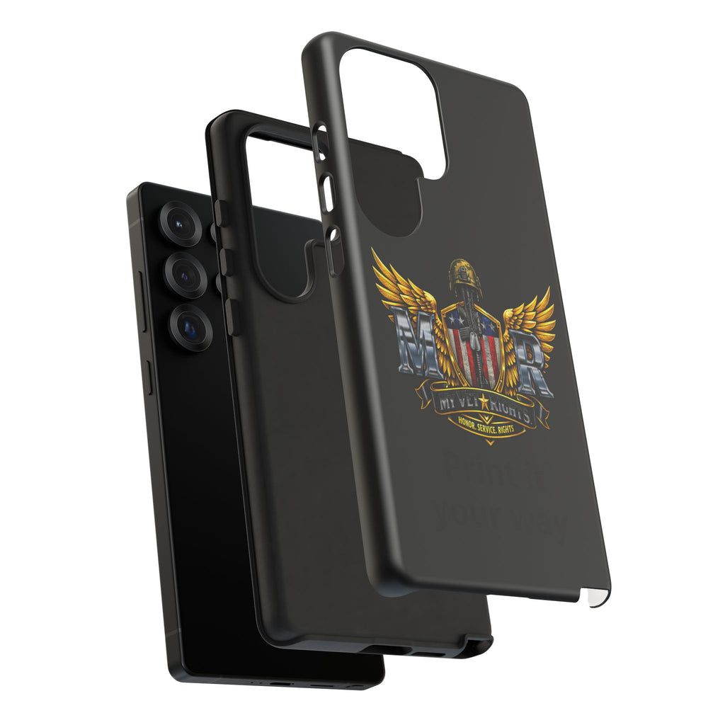 Copy of MyVetRights Phone Case — Patriotic 'MVR' American Shield Design