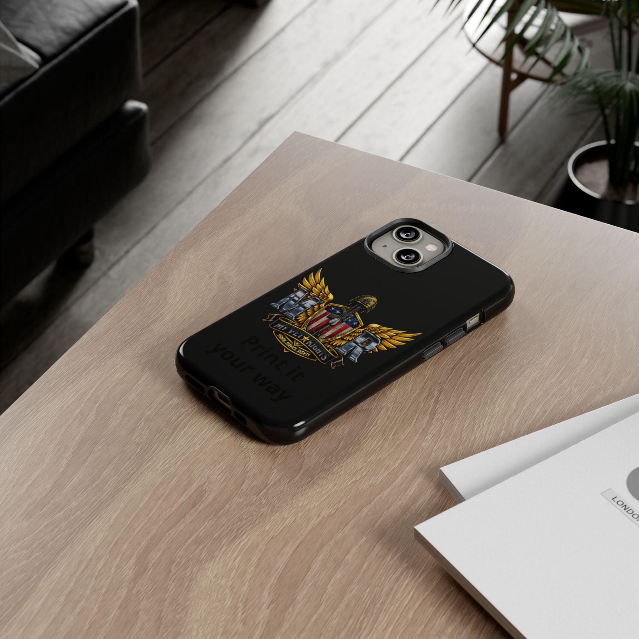 Copy of MyVetRights Phone Case — Patriotic 'MVR' American Shield Design