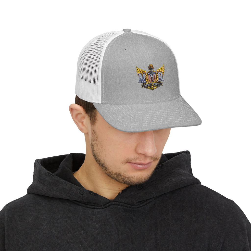 My Vet Rights Snapback Trucker Cap — Embroidered Winged Emblem Hat