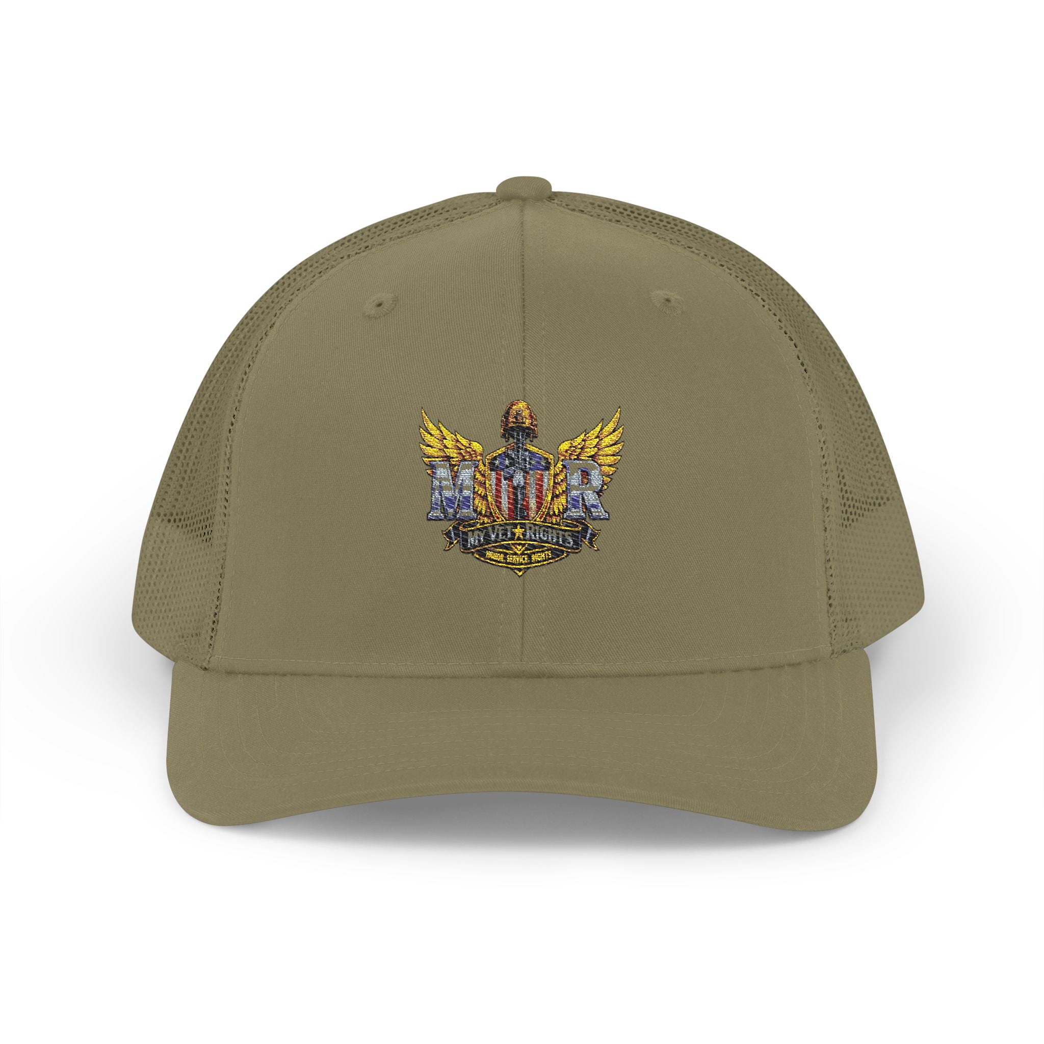 MVR Snapback Trucker Cap — Embroidered Winged Emblem Hat