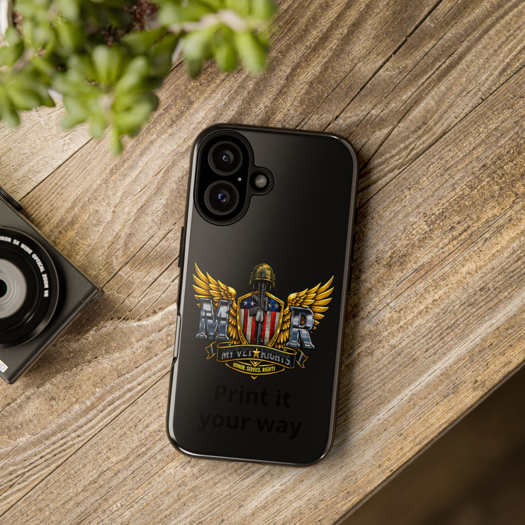 Copy of MyVetRights Phone Case — Patriotic 'MVR' American Shield Design