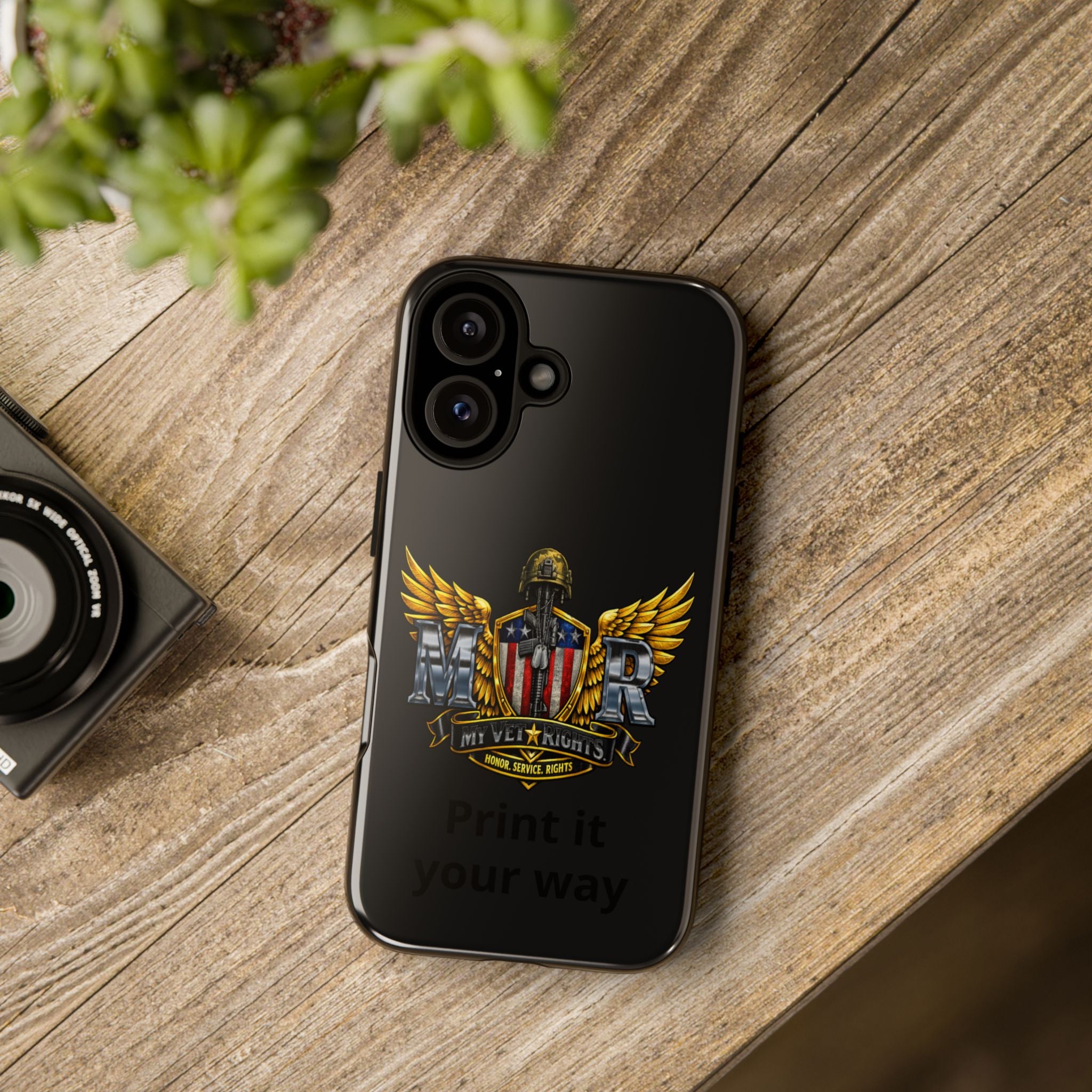 Copy of MyVetRights Phone Case — Patriotic 'MVR' American Shield Design