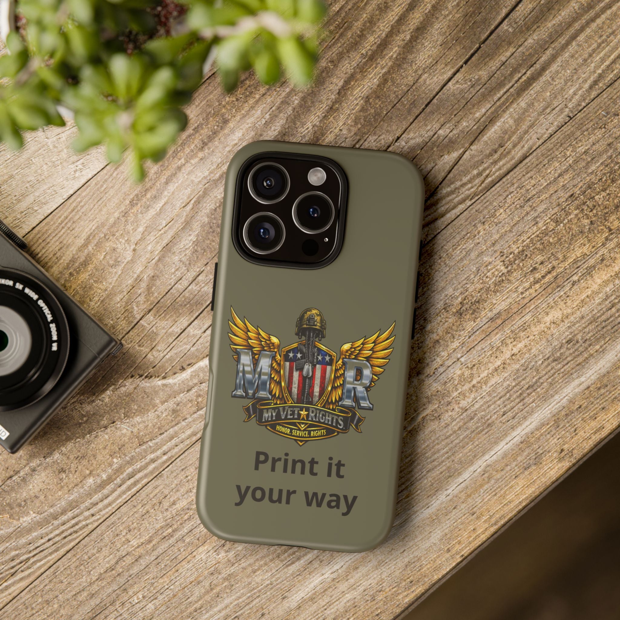 MyVetRights Phone Case — Patriotic 'MVR' American Shield Design