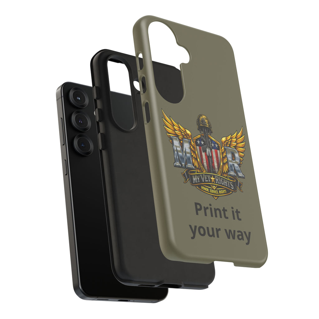 MyVetRights Phone Case — Patriotic 'MVR' American Shield Design