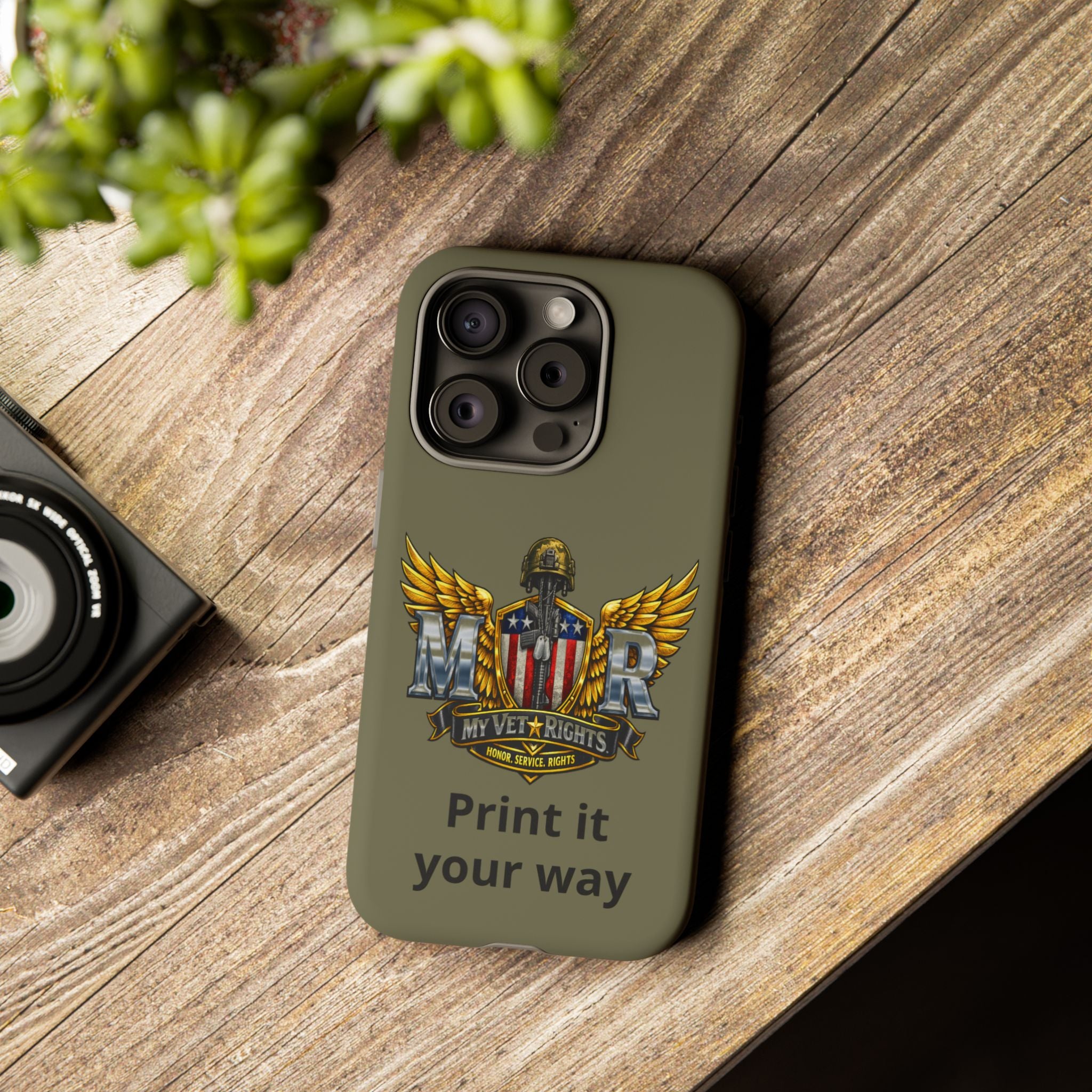 MyVetRights Phone Case — Patriotic 'MVR' American Shield Design