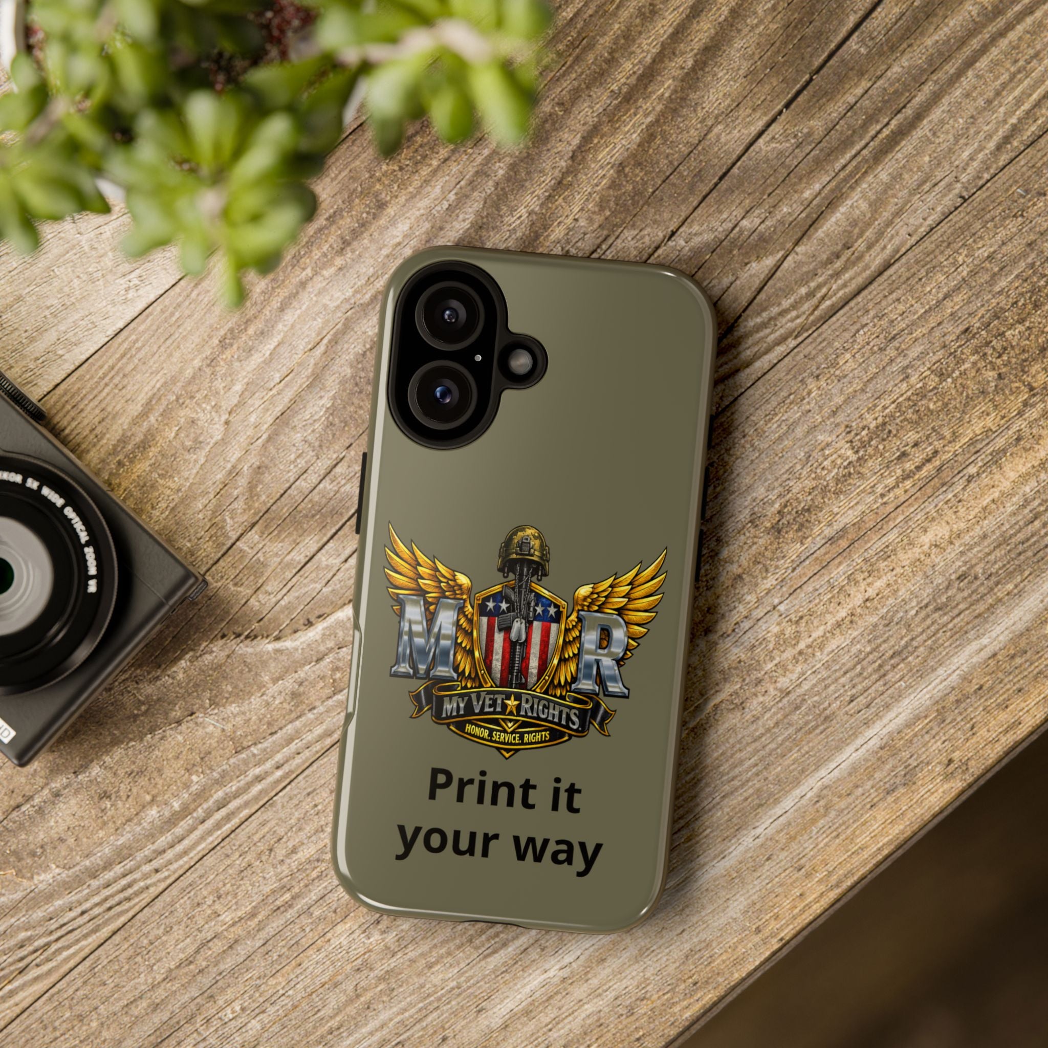 MyVetRights Phone Case — Patriotic 'MVR' American Shield Design