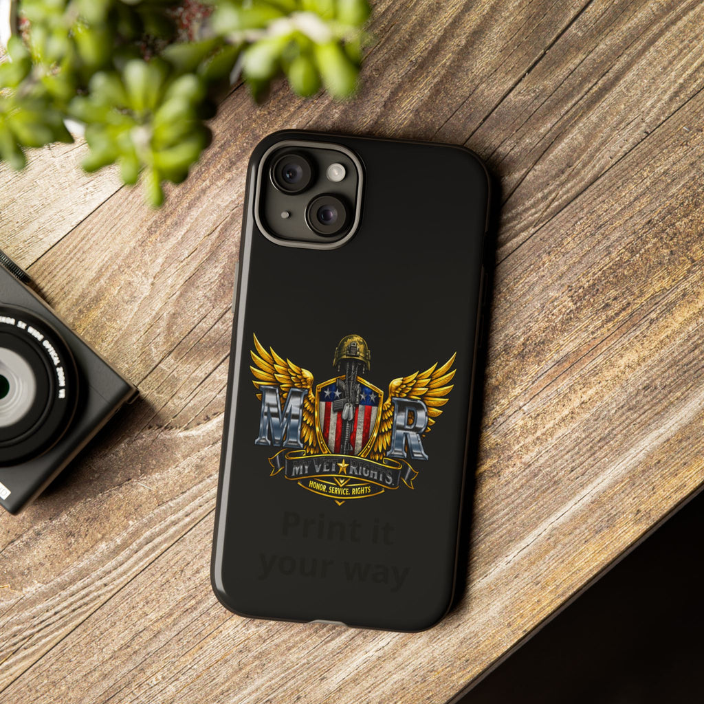 Copy of MyVetRights Phone Case — Patriotic 'MVR' American Shield Design