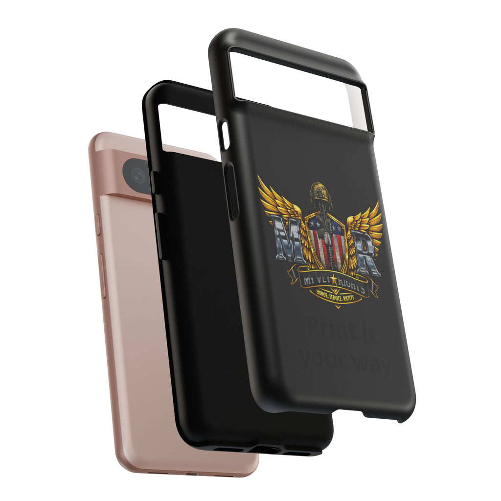 Copy of MyVetRights Phone Case — Patriotic 'MVR' American Shield Design