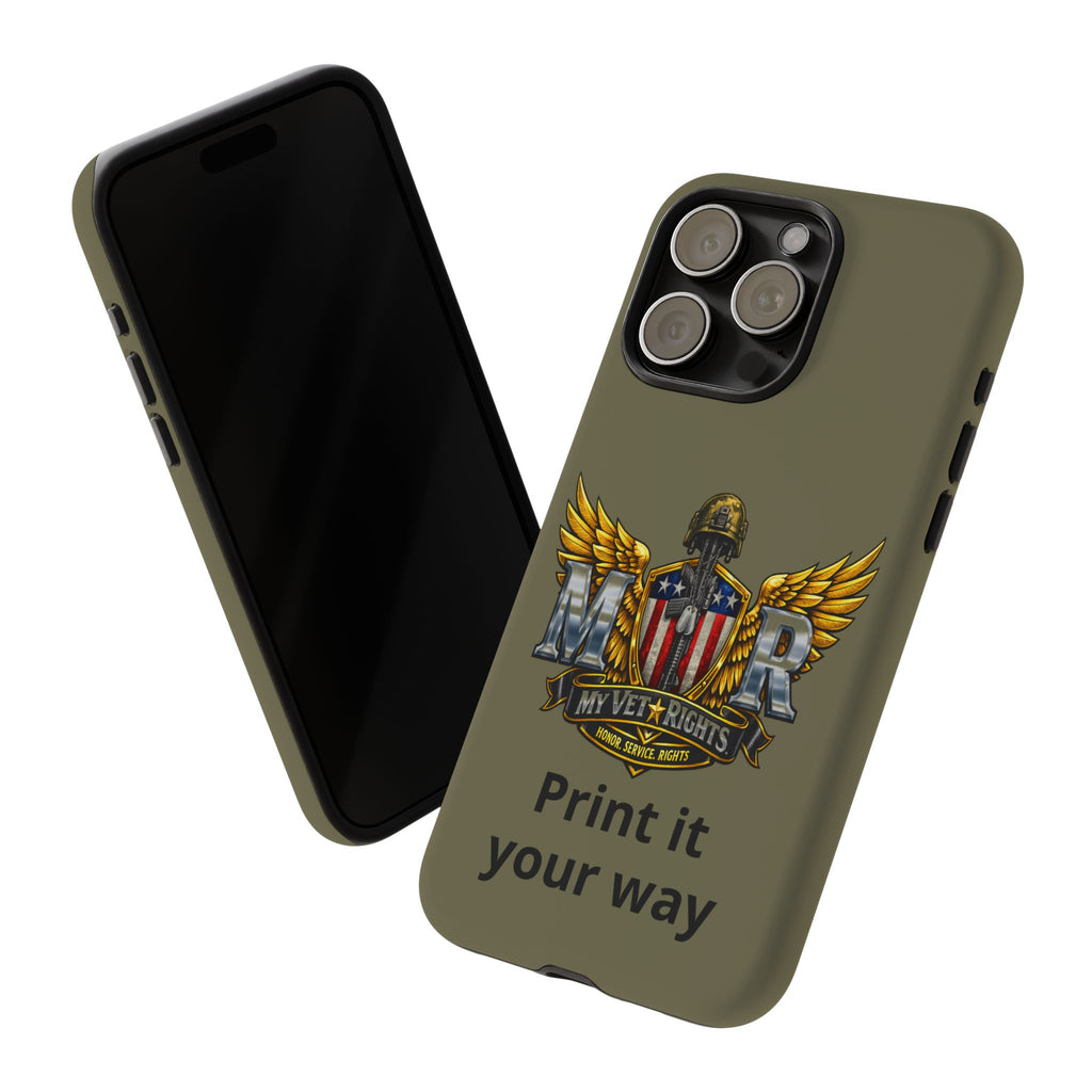MyVetRights Phone Case — Patriotic 'MVR' American Shield Design