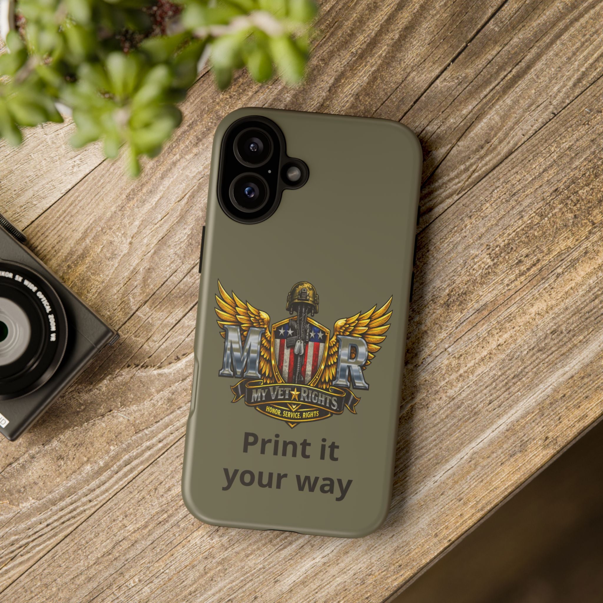 MyVetRights Phone Case — Patriotic 'MVR' American Shield Design