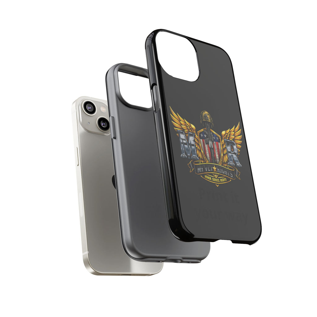 Copy of MyVetRights Phone Case — Patriotic 'MVR' American Shield Design