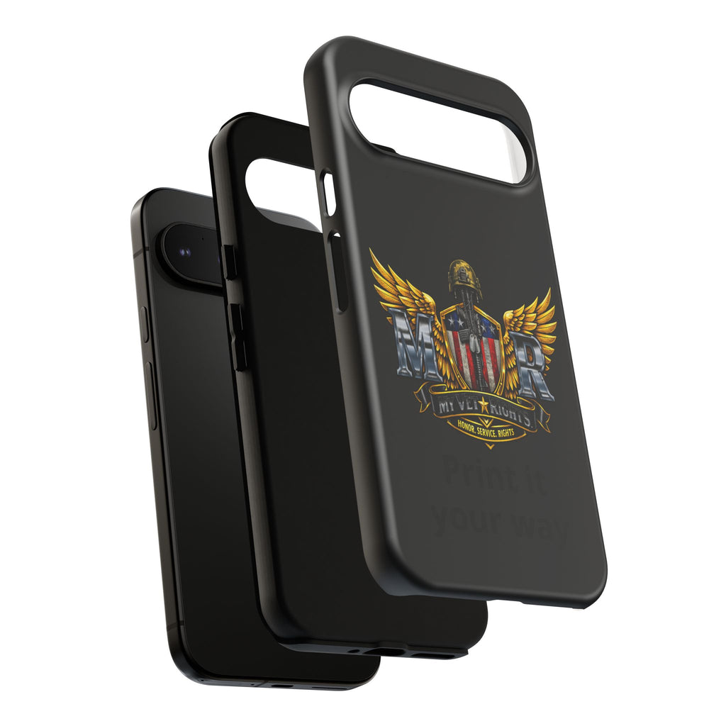 Copy of MyVetRights Phone Case — Patriotic 'MVR' American Shield Design