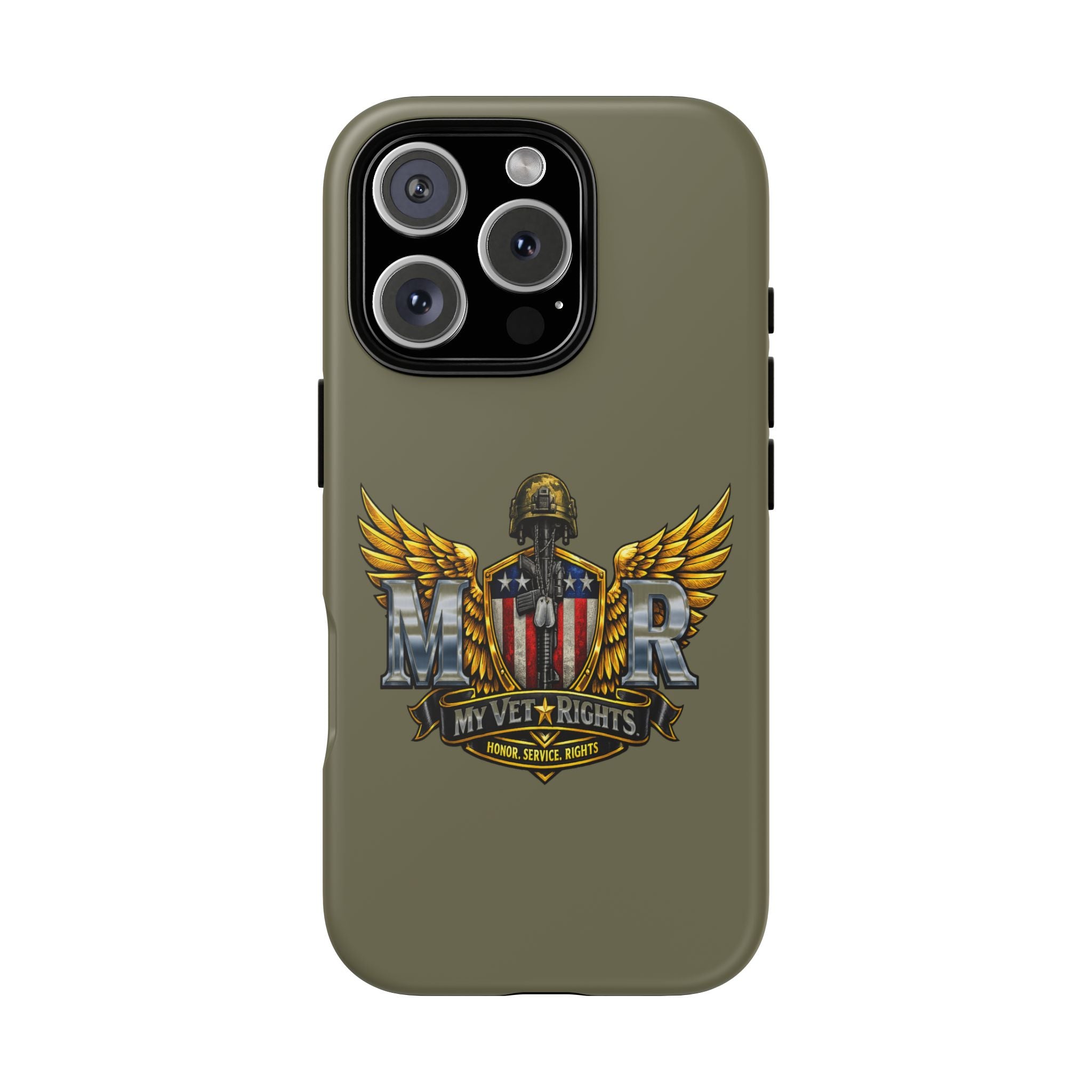 MyVetRights Phone Case — Patriotic 'MVR' American Shield Design
